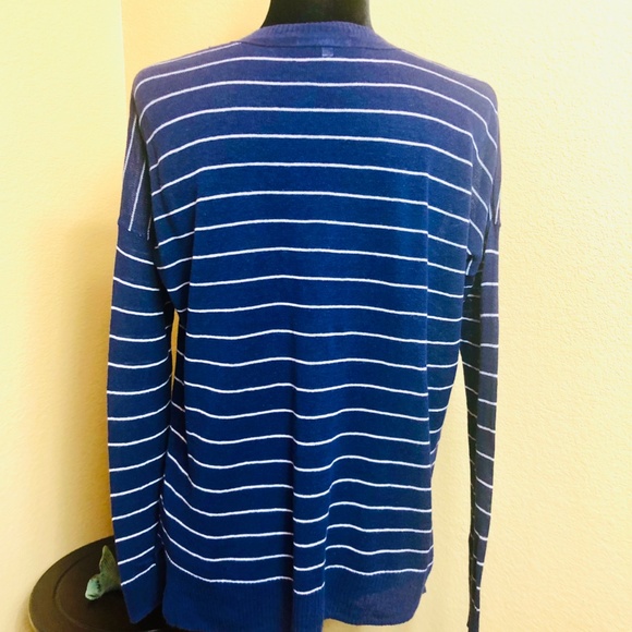 Madewell Sweater lightweight navy & white - Picture 5 of 6